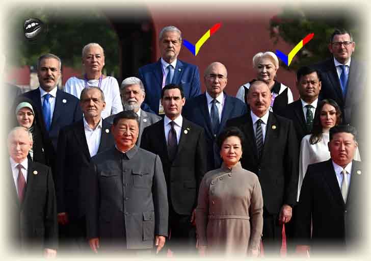 Năstase și Dăncilă alături de Xi Jinping, Putin și Kim Jong-Un la parada militară din China