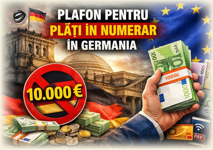 Germania introduce plafon pentru plățile în numerar
