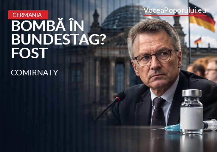 Imagine reprezentativă pentru: BOMBĂ ÎN BUNDESTAG? Fost toxicolog-șef Pfizer, declarații despre COMIRNATY – VoceaPoporului.eu