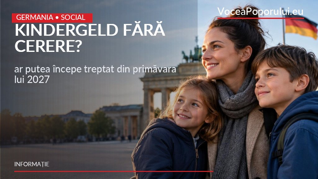 Imagine reprezentativă pentru: Kindergeld în Germania: plata fără cerere ar putea începe treptat din primăvara lui 2027 – VoceaPoporului.eu