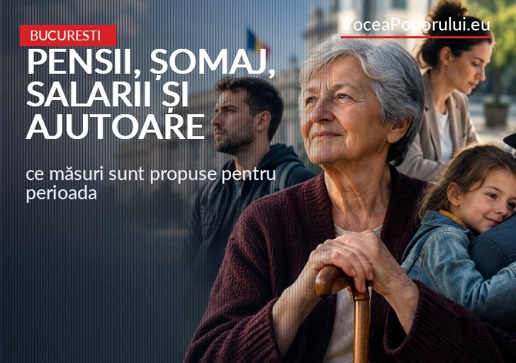 Imagine reprezentativă pentru: Pensii, șomaj, salarii și ajutoare sociale: ce măsuri sunt propuse pentru perioada 2026-2028 – VoceaPoporului.eu