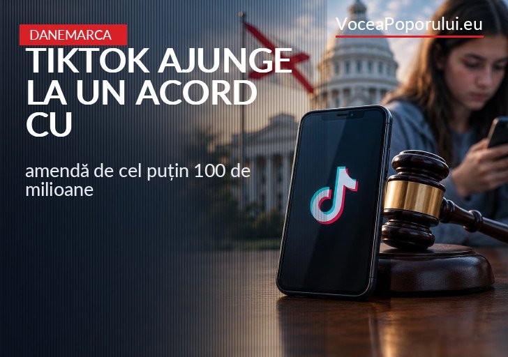 Imagine reprezentativă pentru: TikTok ajunge la un acord cu statul Alabama: amendă de cel puțin 100 de milioane de dolari și noi restricții pentru minori – VoceaPoporului.eu