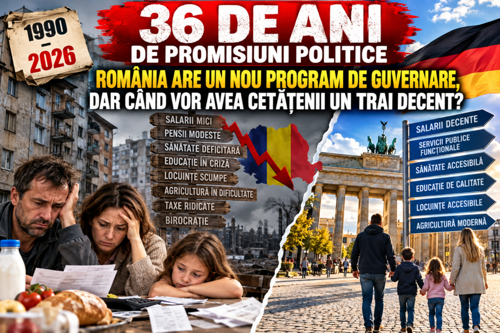 36 de ani de promisiuni politice. România are un nou program de guvernare, dar când vor avea cetățenii un trai decent?