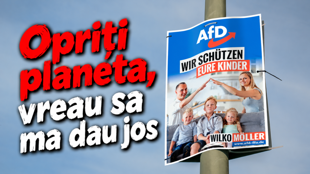 Germania: 11.600 de euro amendă pentru un afiș electoral AfD. Când devine un braț ridicat salut nazist?